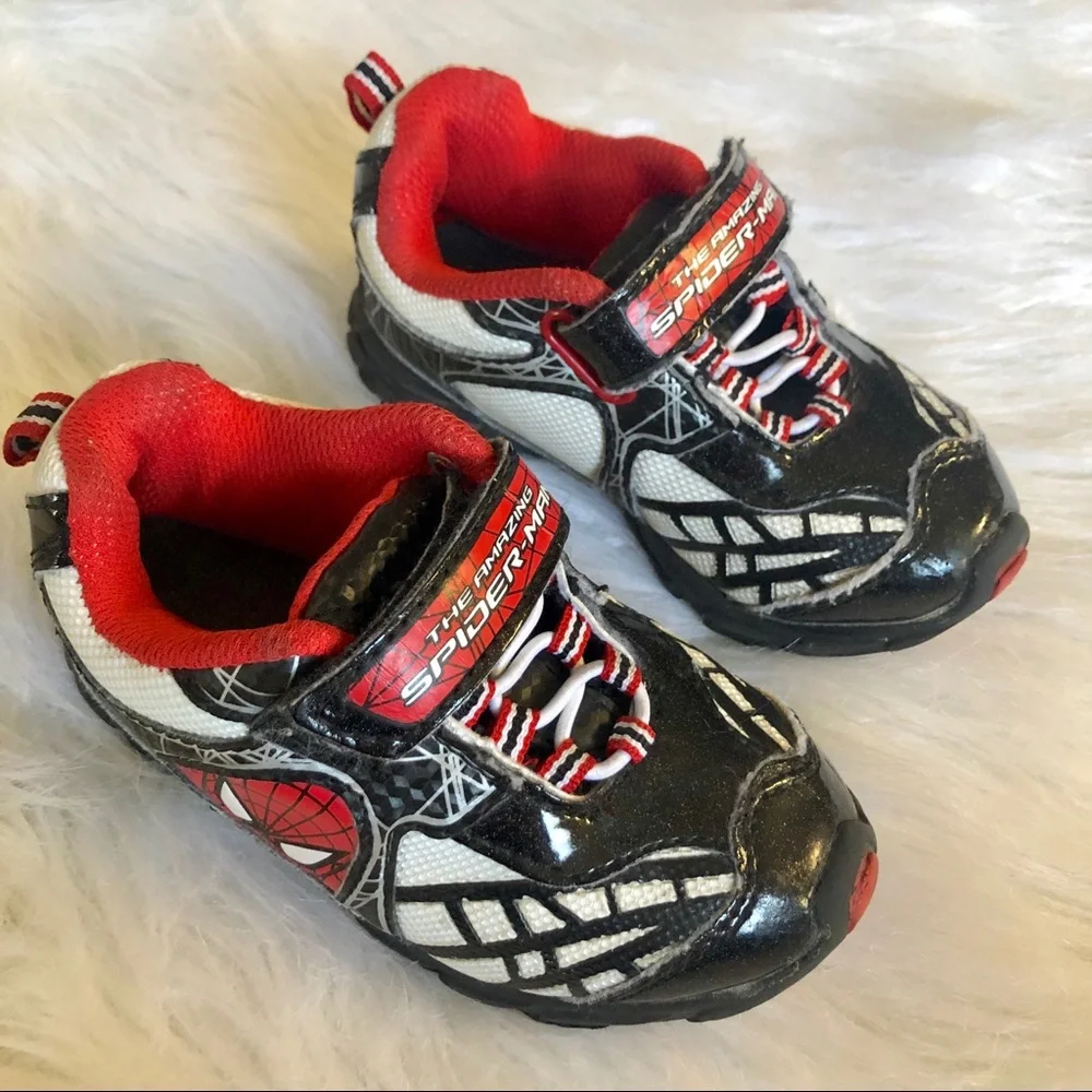 Spider-Man toddler shoes, size 7
